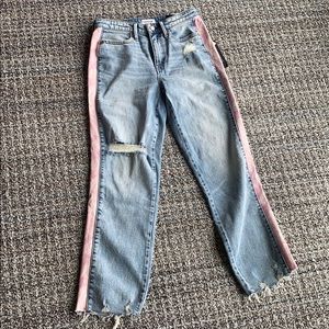 True Religion High Rise Cropped Starr Jeans